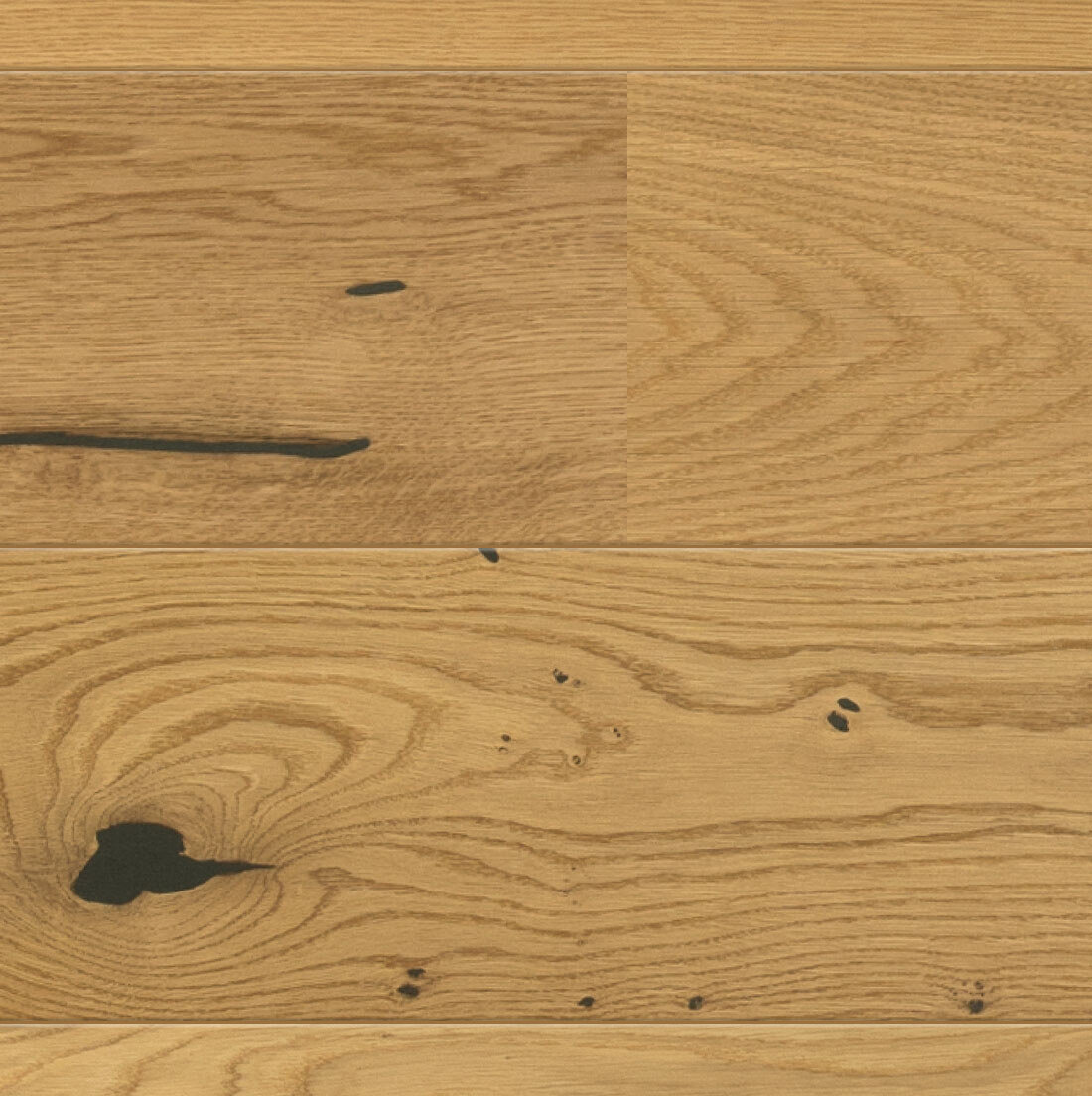 Oak 1 Click W Rustic Dark Filler Extra Matt Lacquered